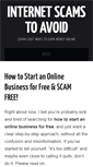 Mobile Screenshot of internetscamstoavoid.com